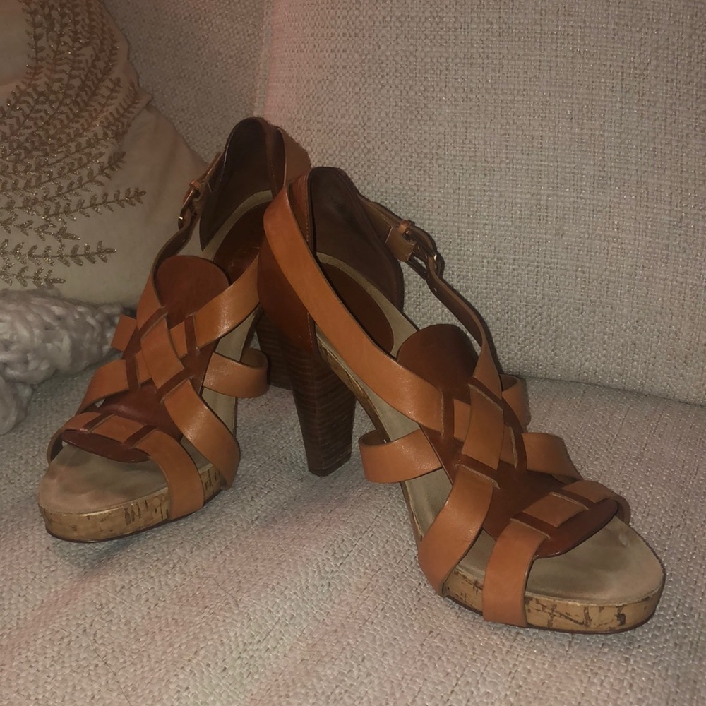 Cole Hann Brown heeled sandals Size 8